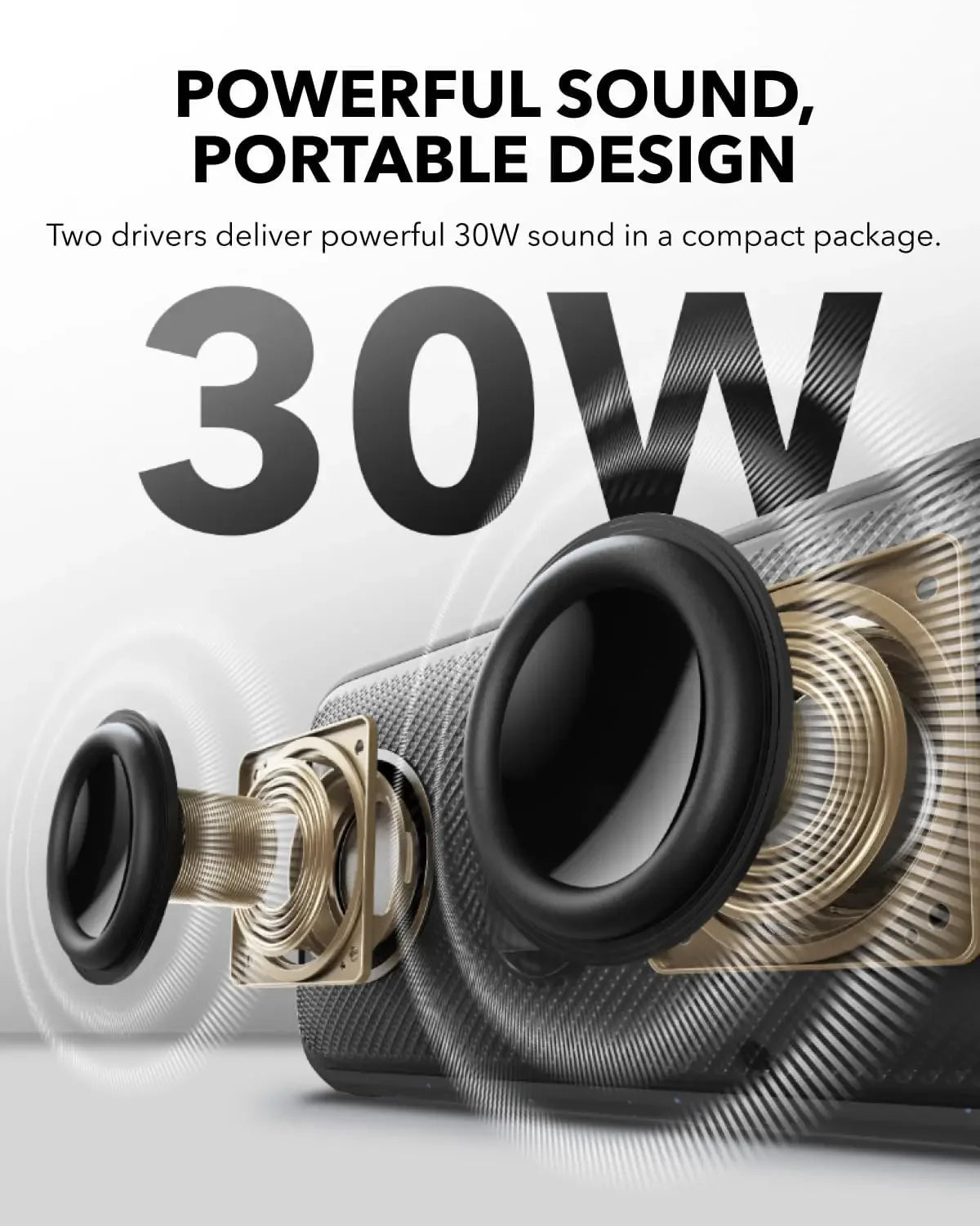 Soundcore Motion 300 Portable Bluetooth Speaker – 30W Hi-Res, Black