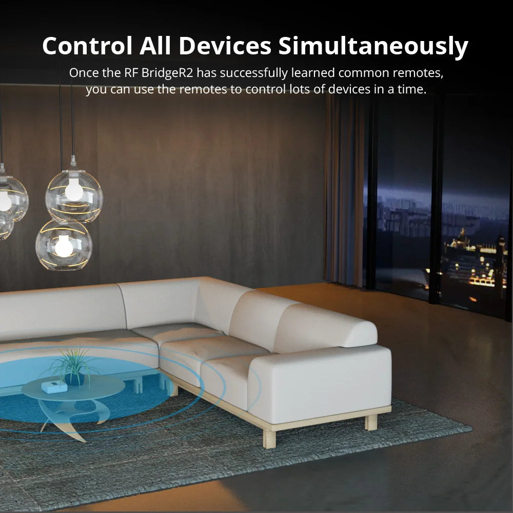 Contrôleur à distance intelligent WiFi SONOFF RF Bridge R2 433 MHz