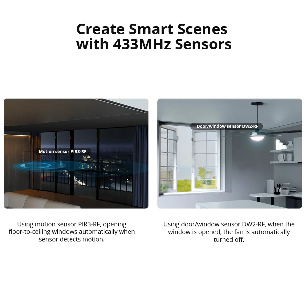 Contrôleur à distance intelligent WiFi SONOFF RF Bridge R2 433 MHz