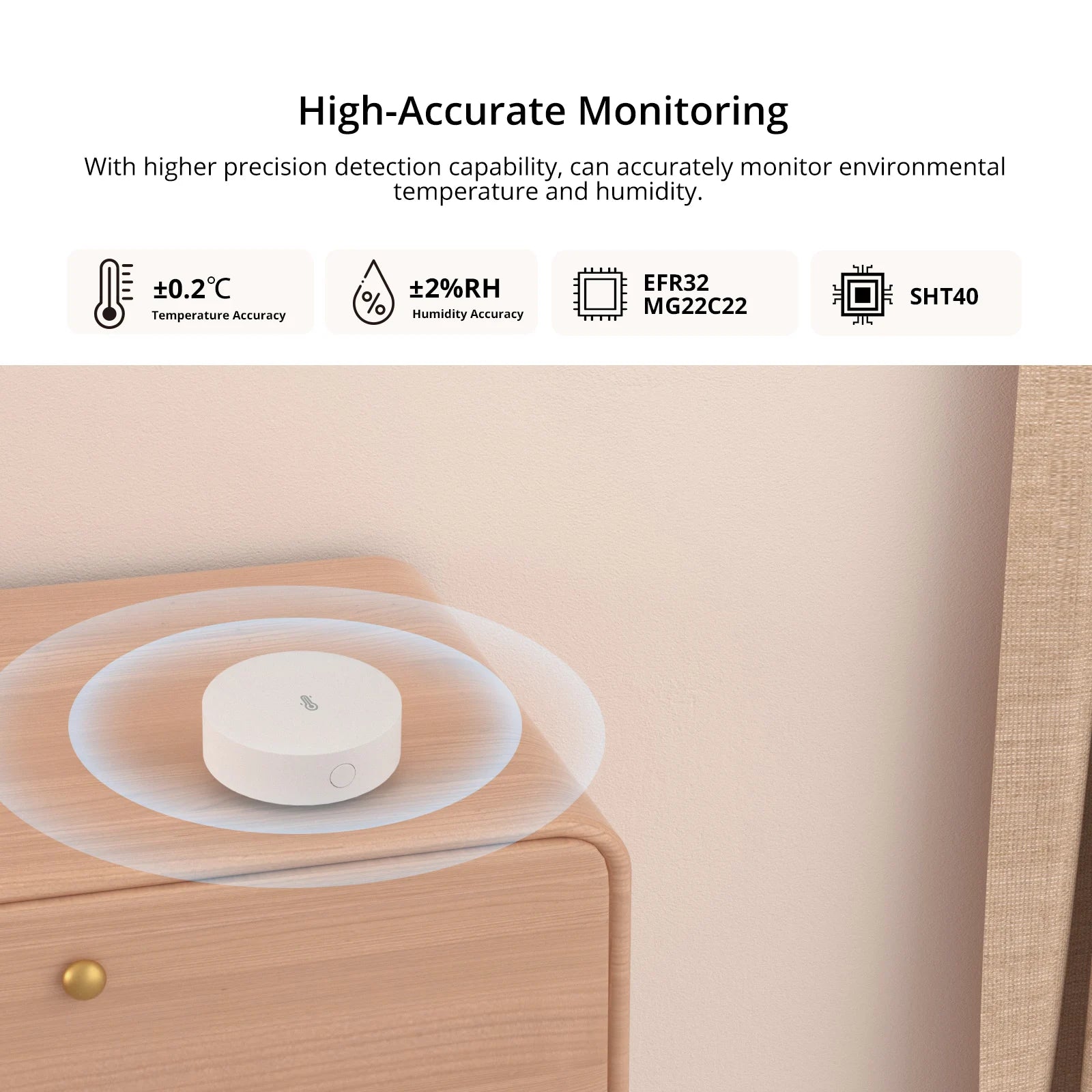 Sensor de temperatura y humedad SONOFF SNZB-02P Zigbee 3.0 – Monitor ambiental inteligente