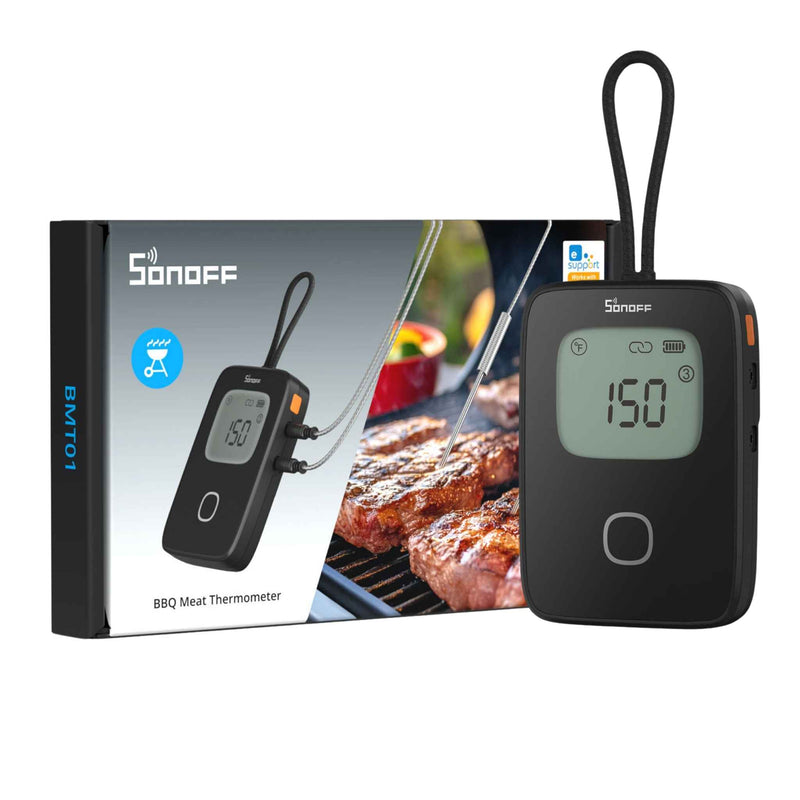 SONOFF BMT01 Smart BBQ Meat Thermometer with Wireless Temperature Monitoring and Alerts via eWeLink App