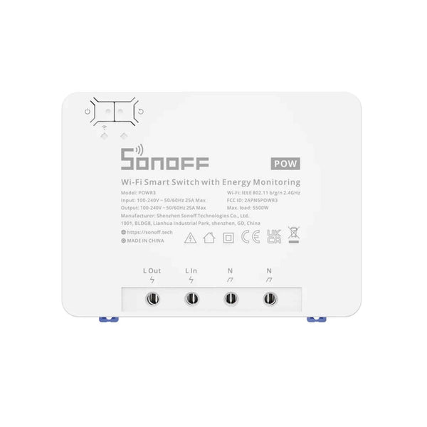 SONOFF POWR3 WiFi Smart Switch with Power Metering & Alexa Integration for Home Automation