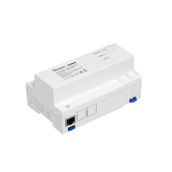 SONOFF Smart Stackable Power Meter – 20A/Gang overload protection, Wi-Fi remote monitoring, SD card storage, and energy consumption tracking.