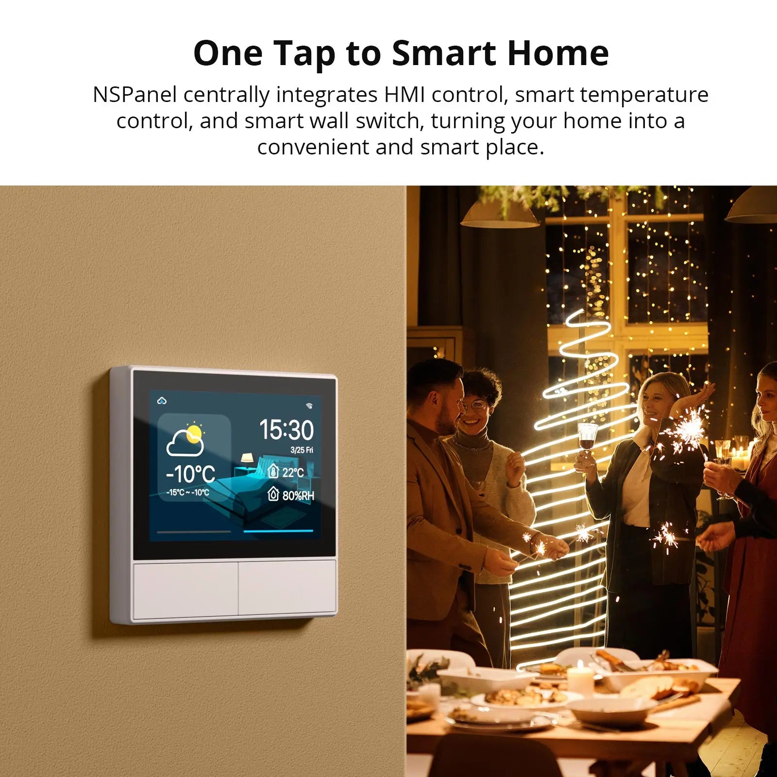 SONOFF NSPanel EUW White Smart Scene Wall Switch