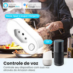 AVATTO Tuya WiFi Smart Plug Brazil – 16A/20A Smart Life Remote Socket (OT10)