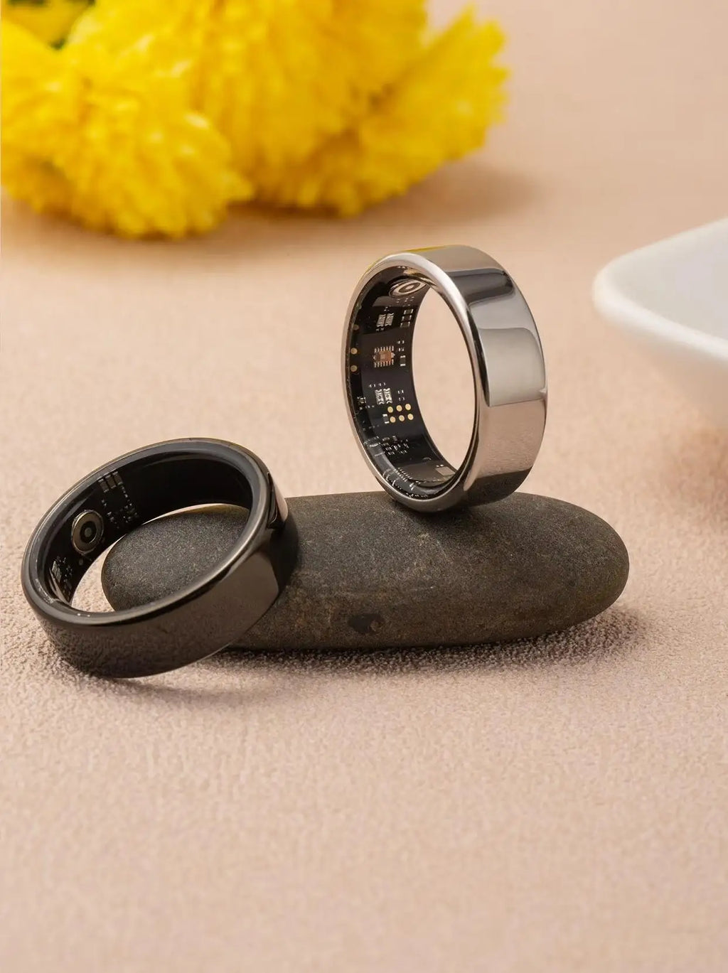 AMOVAN AMR06 Smart Ring – GPS Sports, Heart Rate, SpO2, Sleep, Stress & Body Temperature Tracker for iOS Android