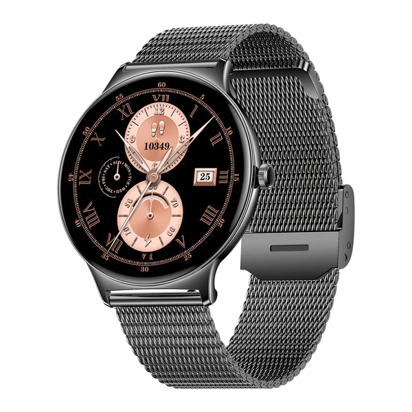 COLMI V89 women’s smartwatch with 1.43-inch AMOLED display showing a vibrant watch face
