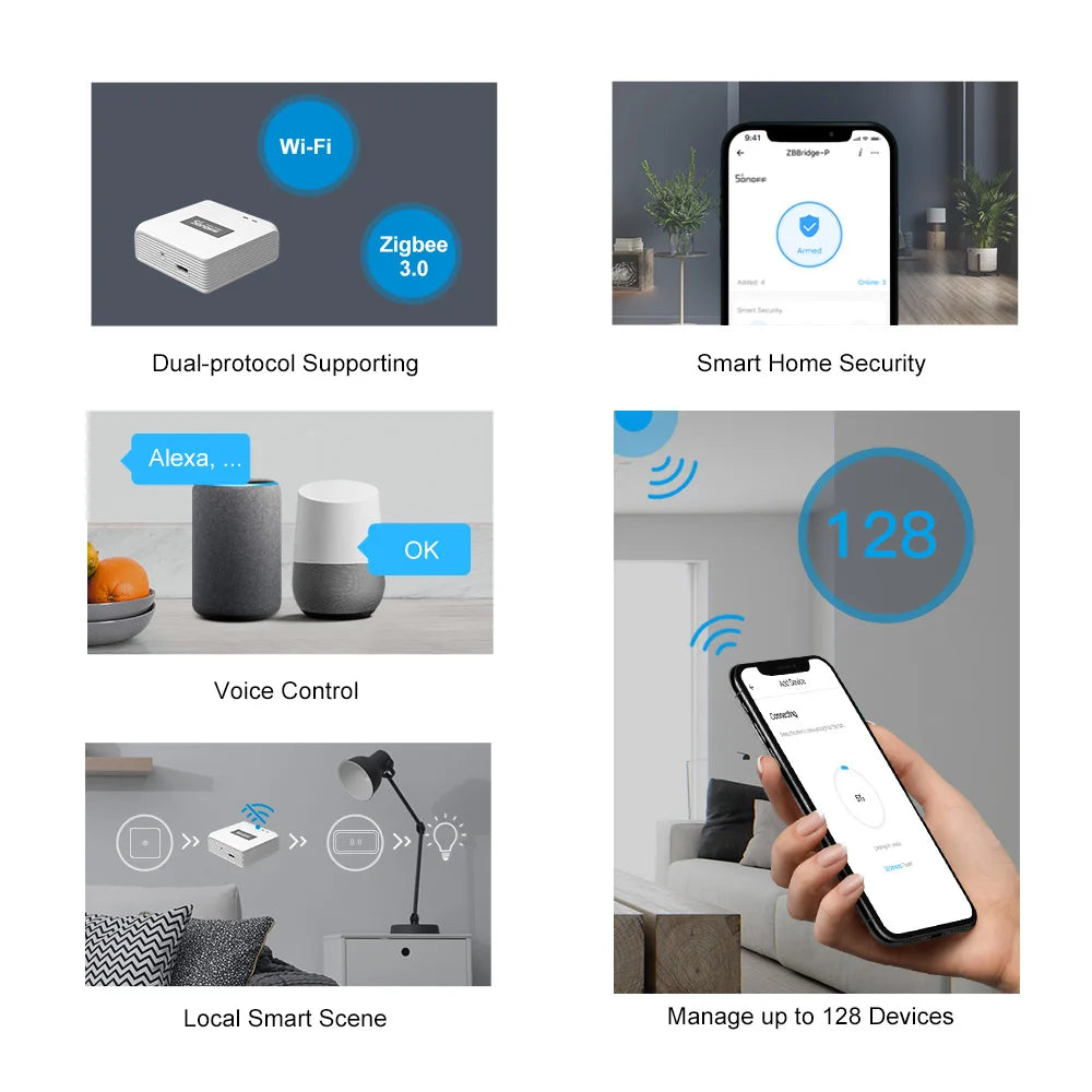 SONOFF ZB Bridge-P Smart Zigbee 3.0 Hub | Remote Control & Automation