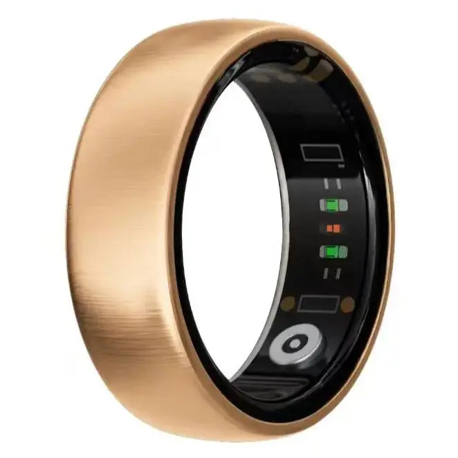 AMOVAN AURA Matt Smart Ring – Rose Gold Women's Fitness, Sleep & Health Tracker with HRV, SpO2 & Cycle Tracking