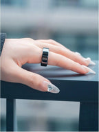 AMOVAN AMR06 Smart Ring – GPS Sports, Heart Rate, SpO2, Sleep, Stress & Body Temperature Tracker for iOS Android