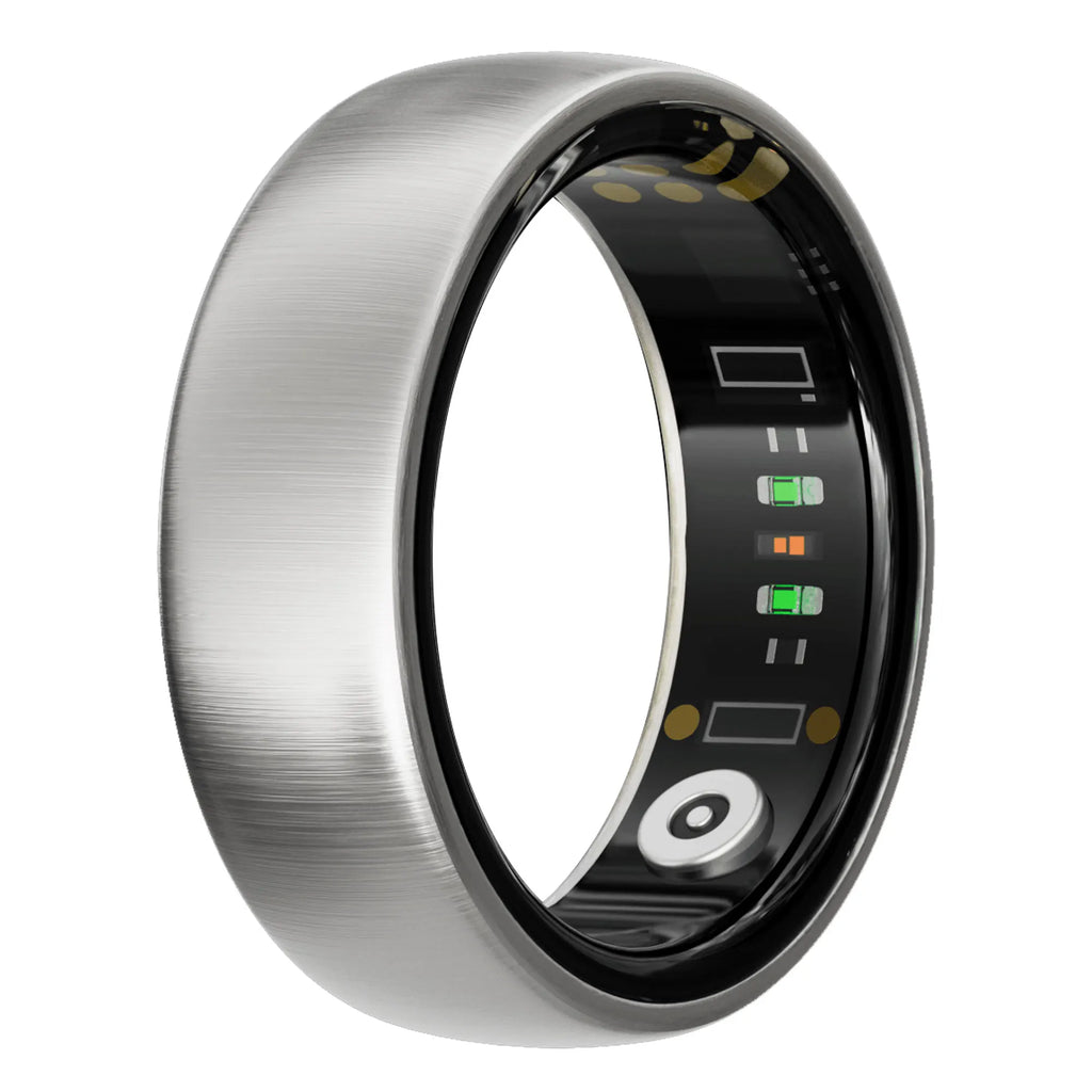 AMOVAN AURA Matt Smart Ring – Rose Gold Women's Fitness, Sleep & Health Tracker with HRV, SpO2 & Cycle Tracking