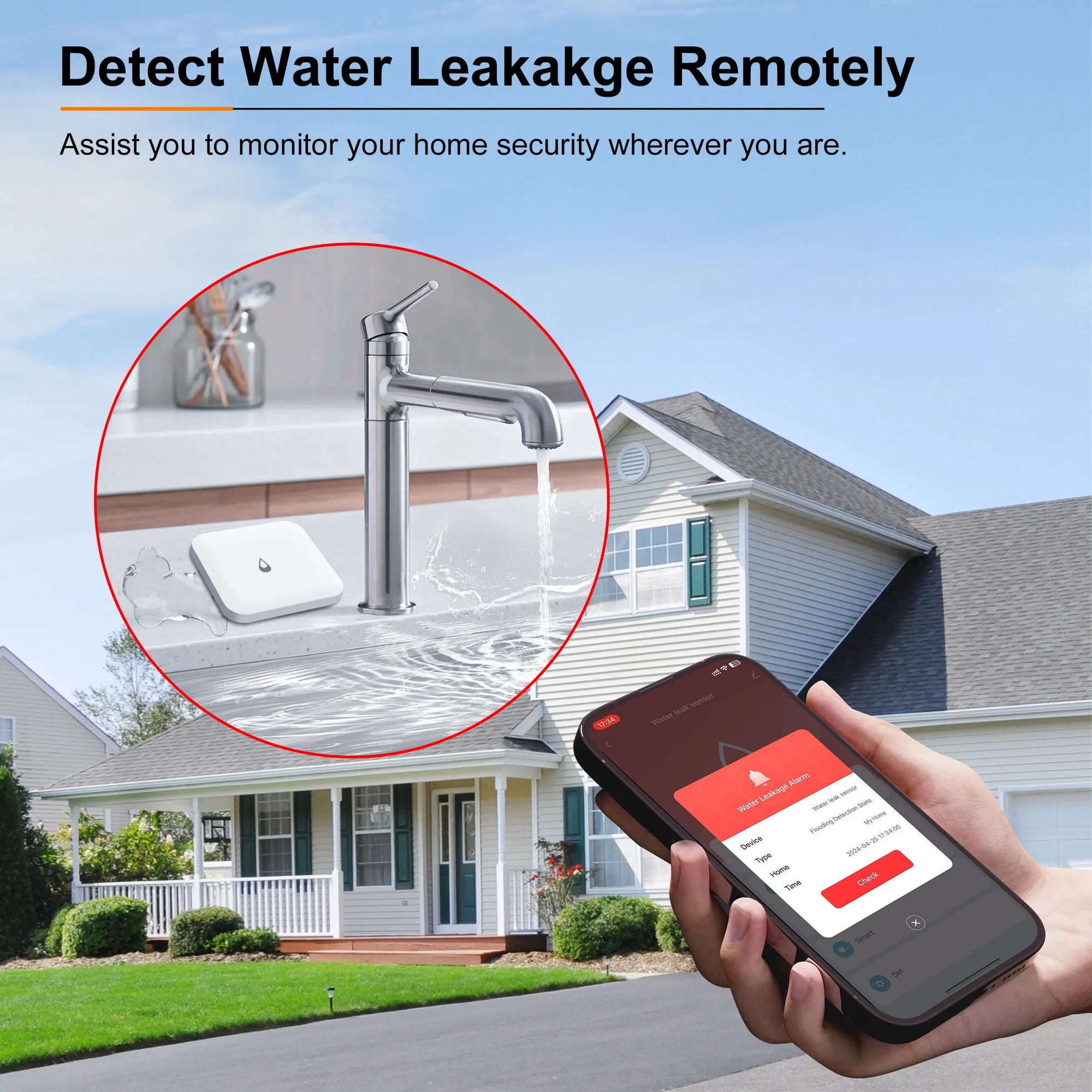 GIRIER ZigBee Water Leak Sensor (IP66) – Home Assistant & ZigBee2MQTT