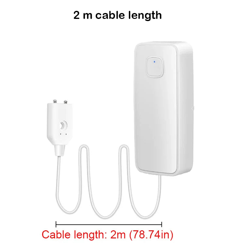WOFEA Tuya WiFi Water Leak Sensor 2.4G with 80dB Alarm & Level Monitor