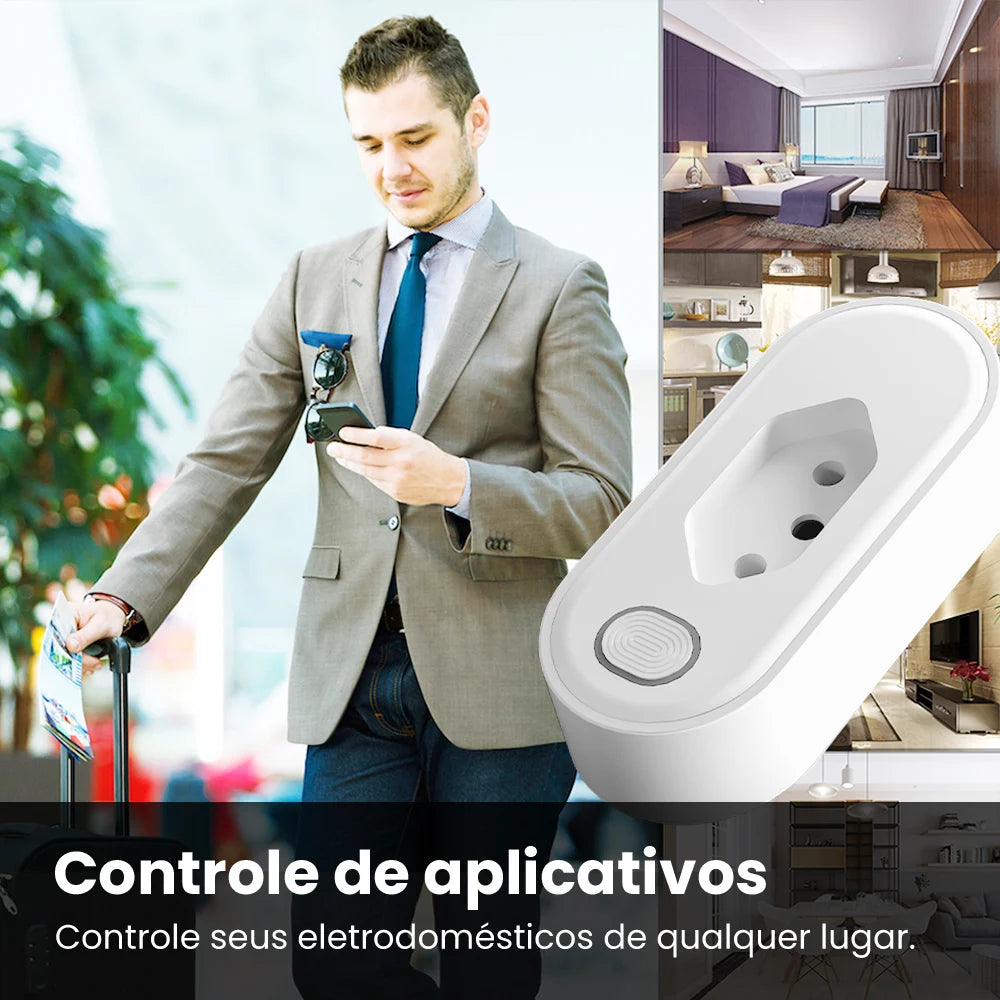 AVATTO Tuya WiFi Smart Plug Brazil – 16A/20A Smart Life Remote Socket (OT10)