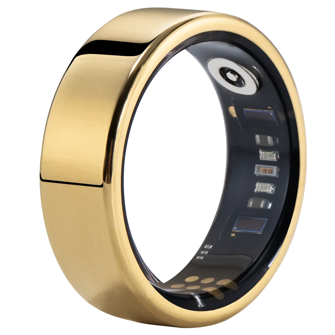 AMOVAN AMR06 Smart Ring – GPS Sports, Heart Rate, SpO2, Sleep, Stress & Body Temperature Tracker for iOS Android