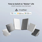 مفتاح حائط ذكي SONOFF M5-120 بتقنية Matter واتصال Wi‑Fi – زران ميكانيكيان أمريكيان بمفتاحين، متوافق مع eWeLink وAlexa وGoogle Home وApple HomeKit