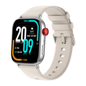 COLMI C8 Max Smartwatch – 1.93" HD Display, Voice Calls & Wireless Charging, Silver