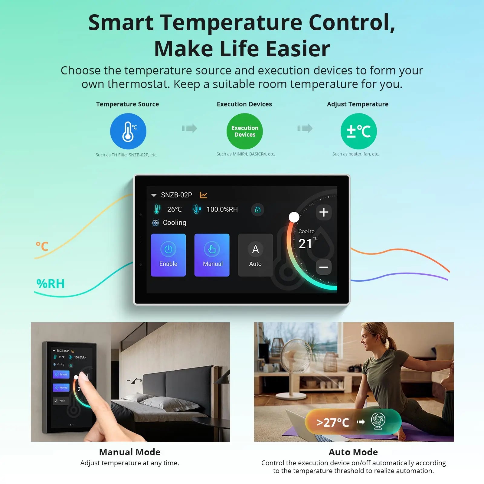 SONOFF NSPanel Pro chytrý dotykový ovládací panel – WiFi & Zigbee 3.0 hub