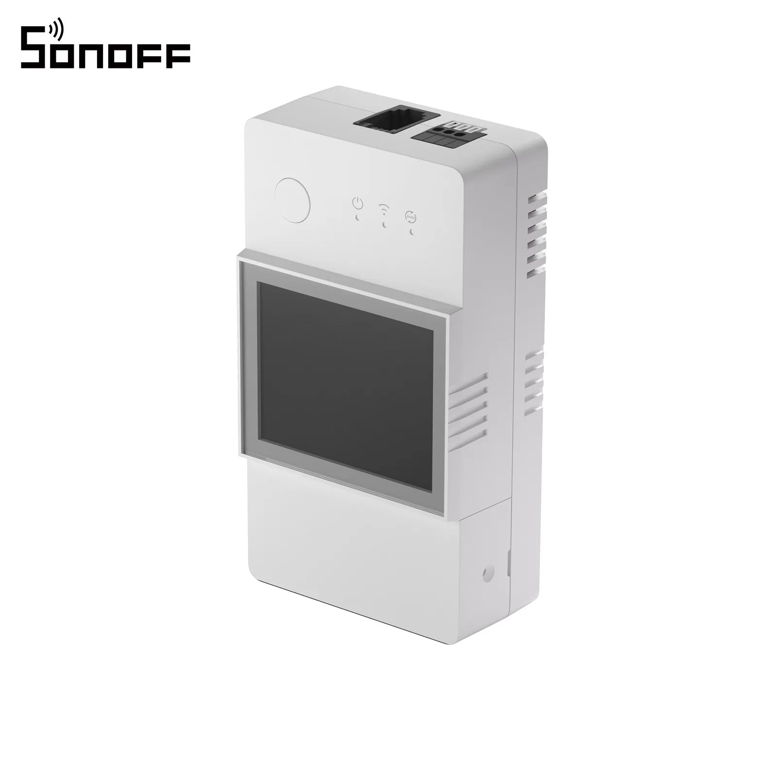 مستشعر درجة الحرارة والرطوبة واي فاي، من SONOFF، إصدار THR320D، مع شاشة LCD، أقصى حمل 20 أمبير