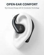 Soundcore AeroFit Open-Ear Earbuds | 42H Playtime, Bluetooth 5.3, Midnight Black