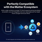 SONOFF T6 120 TX Gen2 Matter Smart Touch Wall Switch – 1/2/3 Gang US, Glass Panel, Detach Relay, Alexa Google Home Apple Home