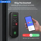 Tuya WiFi Smart Door Lock – Fingerprint Keypad App Remote, IP66 Waterproof