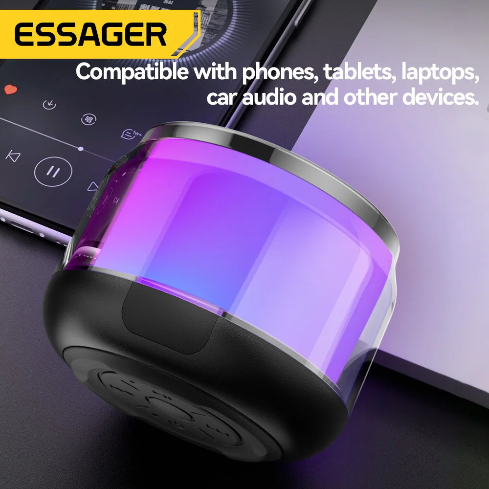 Wireless Speaker, From Essager, Super Bass Mini Version, Supports Bluetooth 5.0, Playtime up to 6 Hours