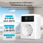 AVATTO Tuya WiFi Thermostat Socket 16A – Heating/Cooling Controller with NTC Sensor