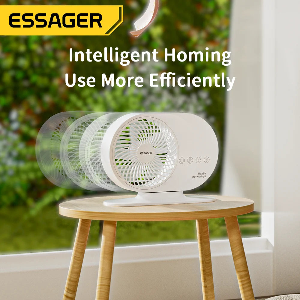 Portable Fan Mini , From Essager, Battery capacity 4000mA Rechargeable