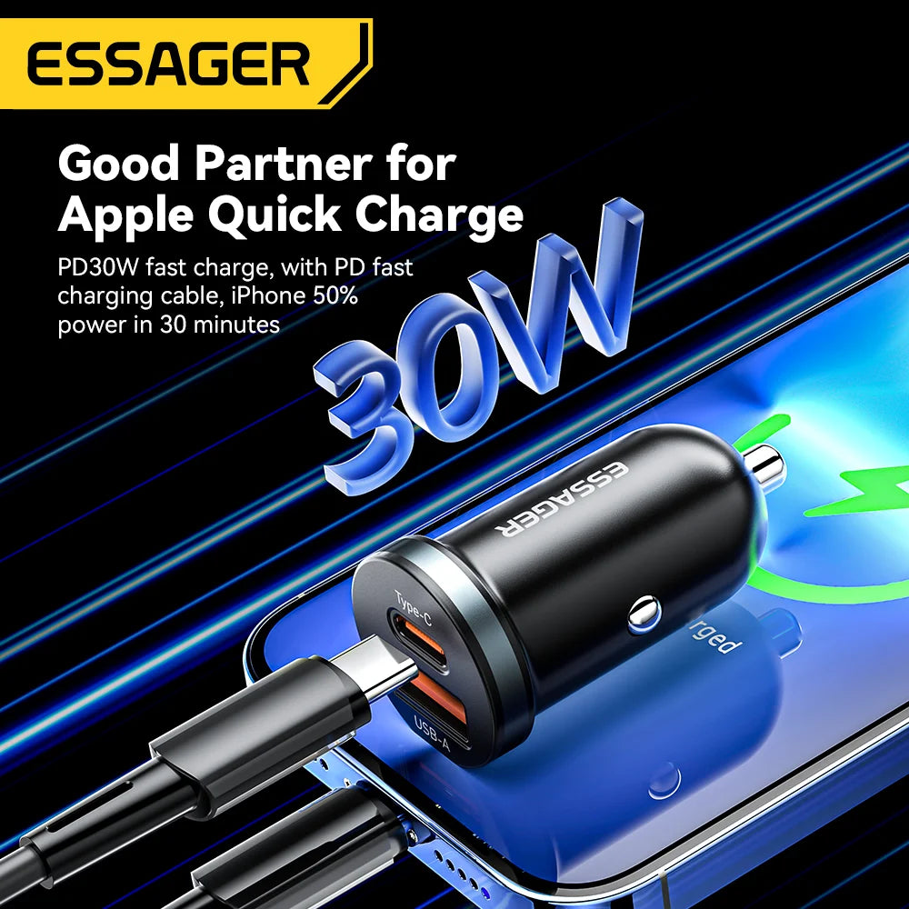 Car Charger, From Essager, Mini 30W Version