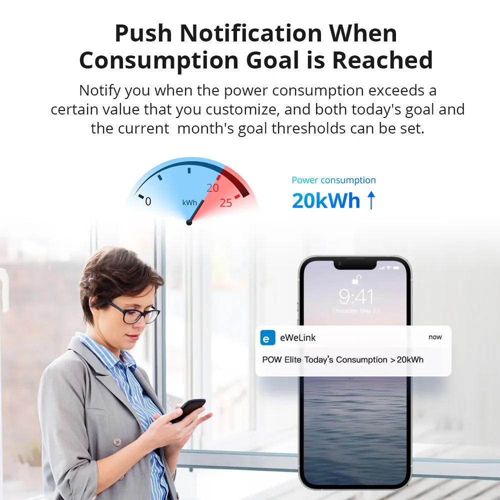 SONOFF POW Elite 20A WiFi Smart Switch with Power Consumption Measurement