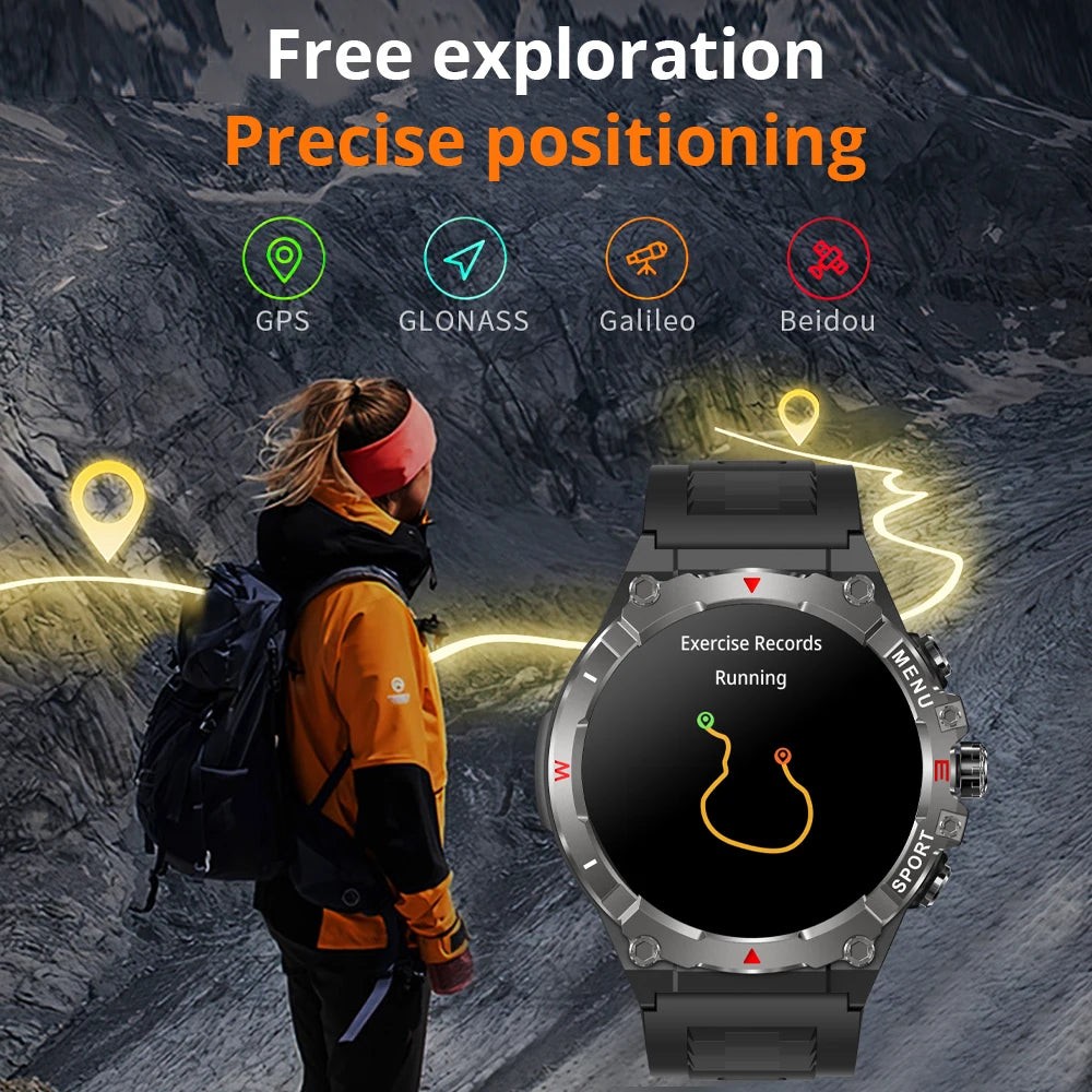 COLMI V76 GPS Smartwatch with 1.43" AMOLED, Compass & 500mAh Battery, Black