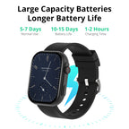 COLMI P30 Plus 2.01″ Smartwatch – Bluetooth Calling, 100+ Sports Modes, Black