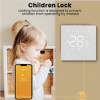 AVATTO Tuya WiFi Heating Thermostat 220V for Floor & Water Heating, White