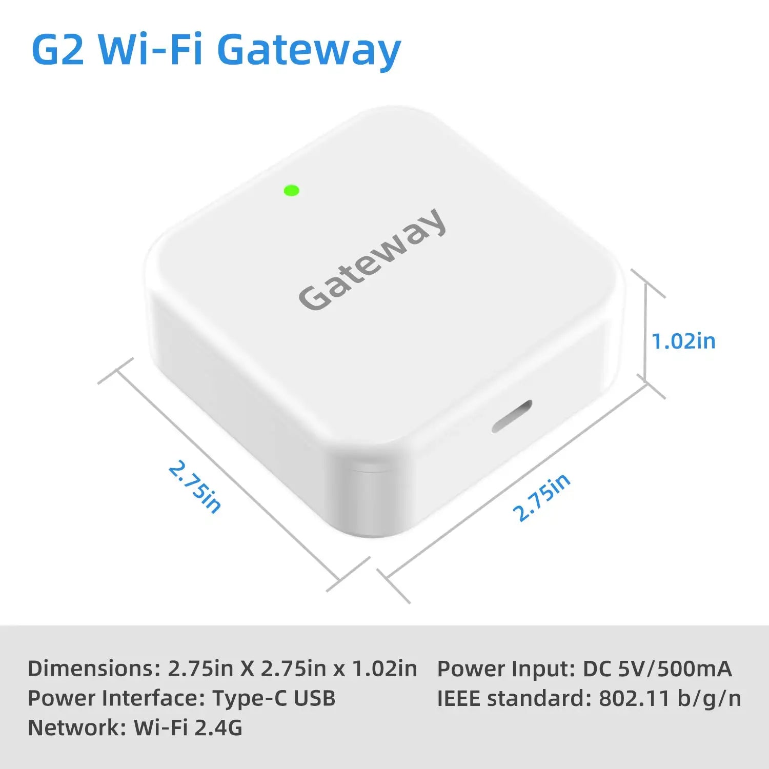 TTLock G2 WiFi Gateway – Remote Control Bridge for TTLock Bluetooth Smart Locks