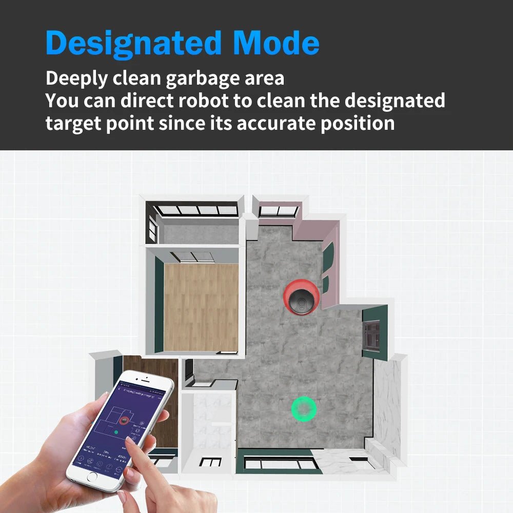 ABIR X6 Robot Vacuum Cleaner with Triple Navigation and Advanced SLAM Technology - Revel Smart