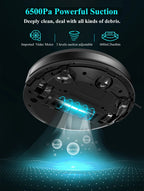 ABIR X8 Smart Robot Vacuum Cleaner with 6500Pa Suction, Dual Laser Navigation, and Advanced Mopping Features - Revel Smart