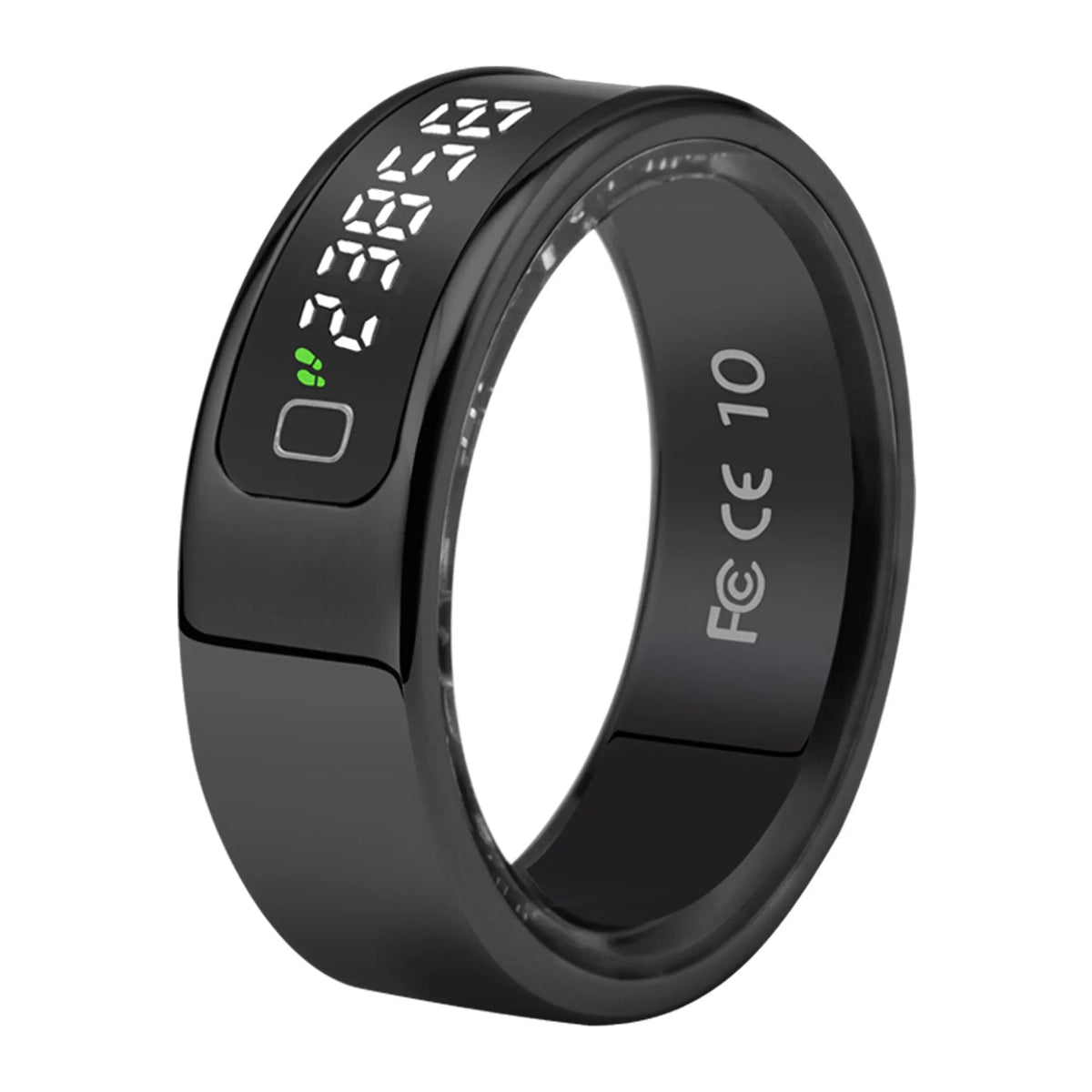 AMOVAN AMR11 Smart Ring with Display Screen – Tasbih Zikr Counter, Heart Rate, SpO2 & Sleep Tracker for iOS Android - Revel Smart