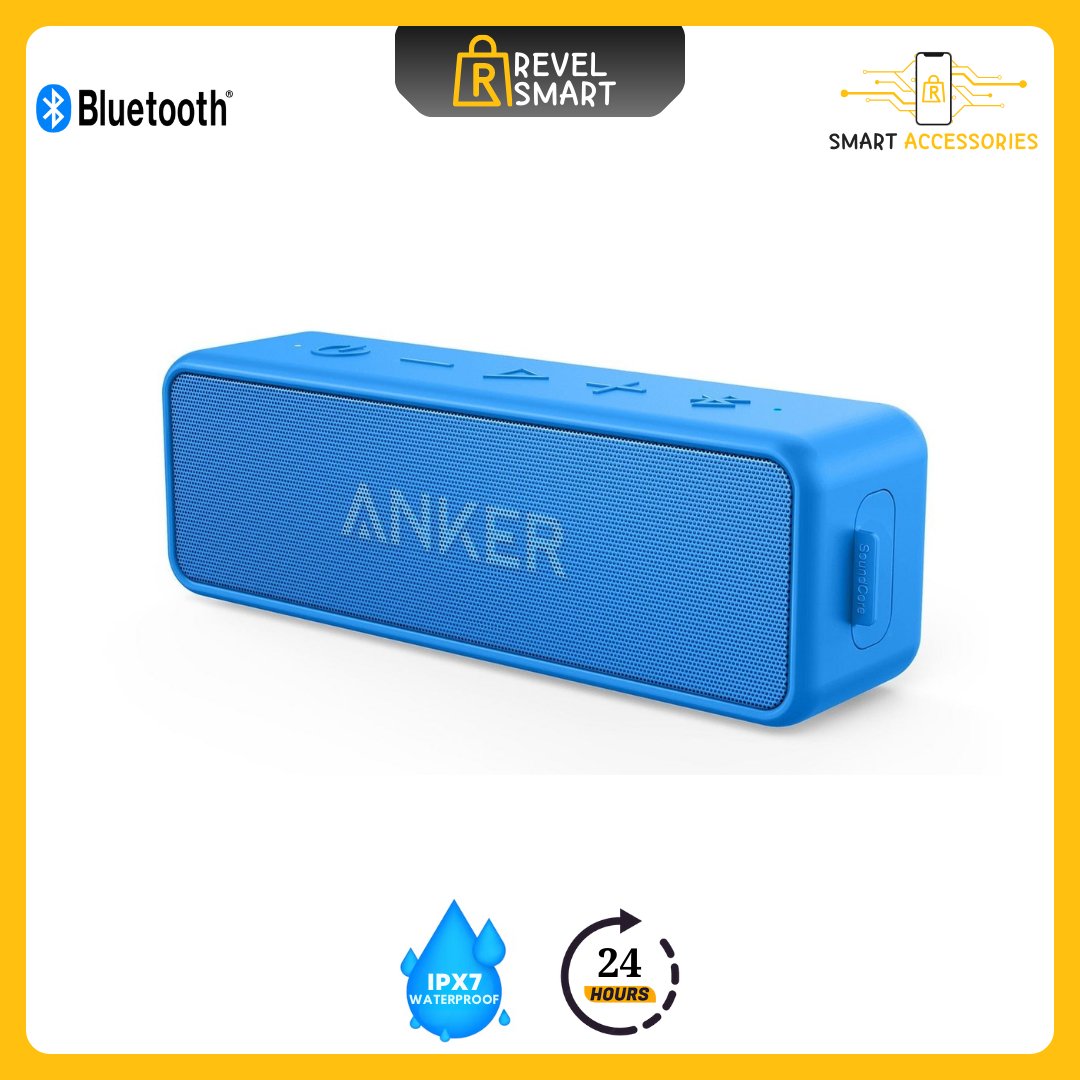 Anker, Speaker, version Soundcore 2, Blue color - ريفيل سمارت Revel Smart