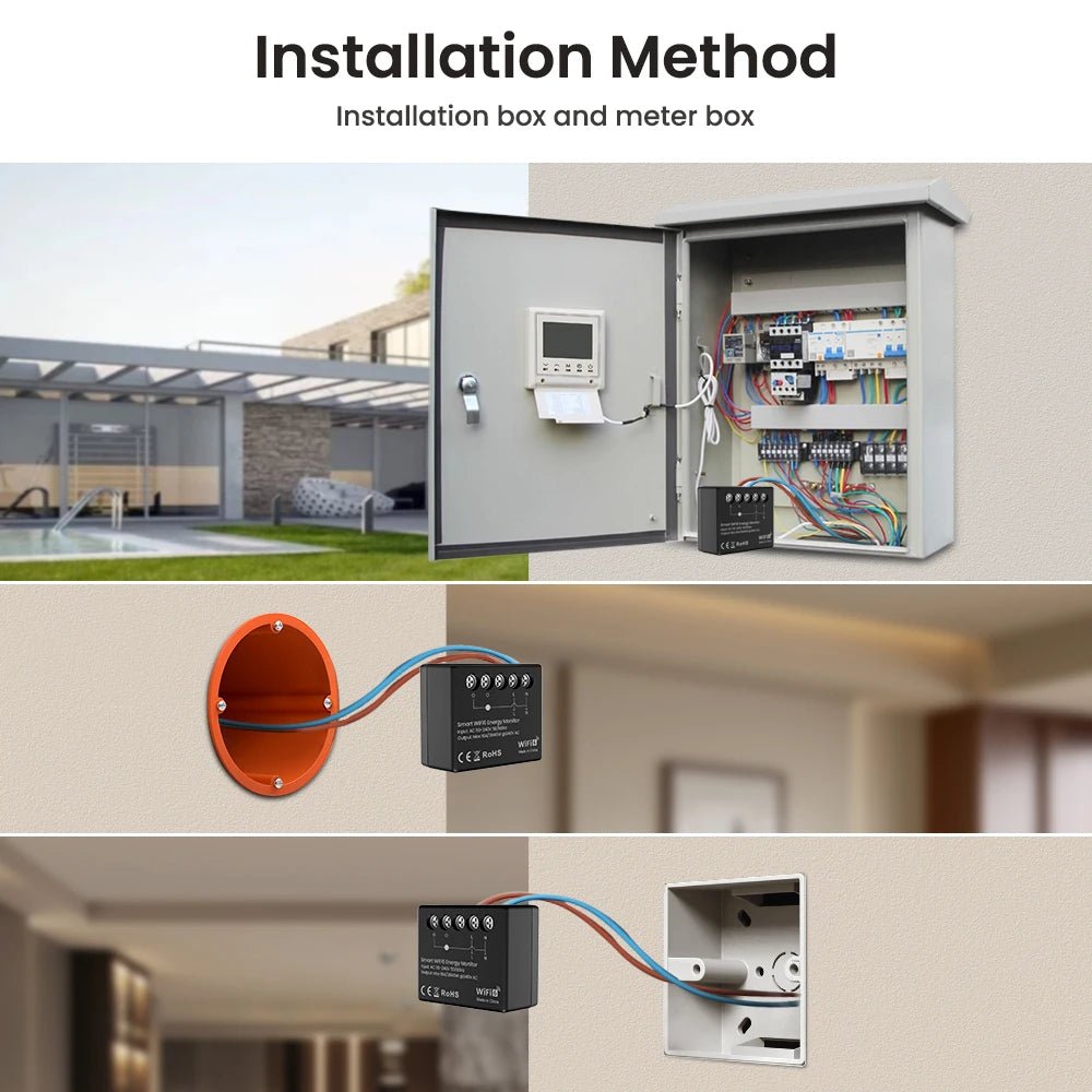 AVATTO Tuya WiFi 6 Smart Energy Meter Module – Power Monitoring & Data Export (WPM20) - Revel Smart