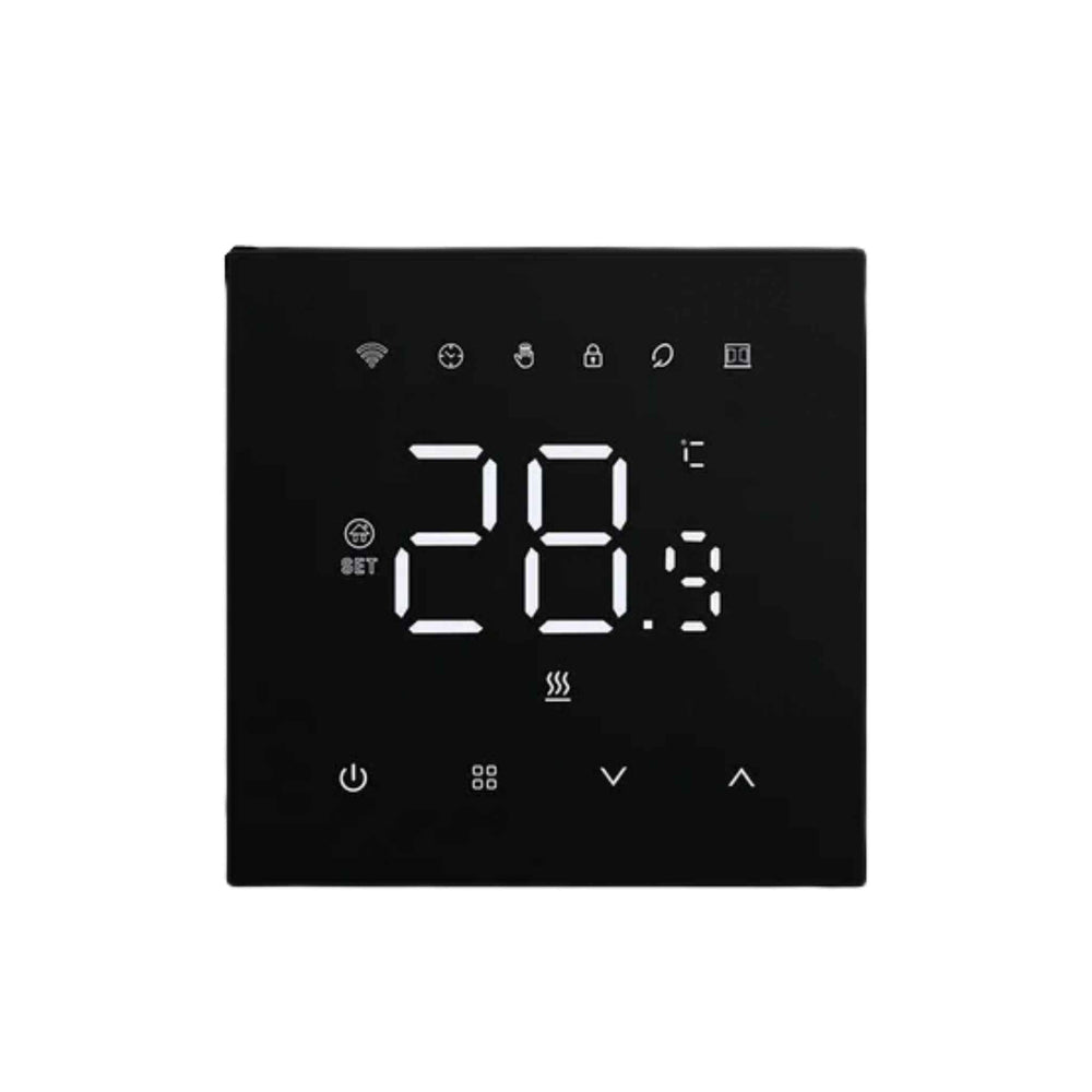 AVATTO Tuya WiFi Heating Thermostat 220V for Floor & Water Heating, Black - Revel Smart