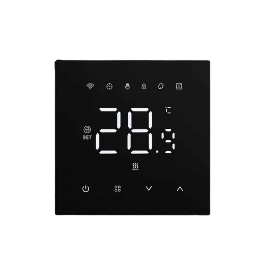 AVATTO Tuya WiFi Heating Thermostat 220V for Floor & Water Heating, Black - Revel Smart