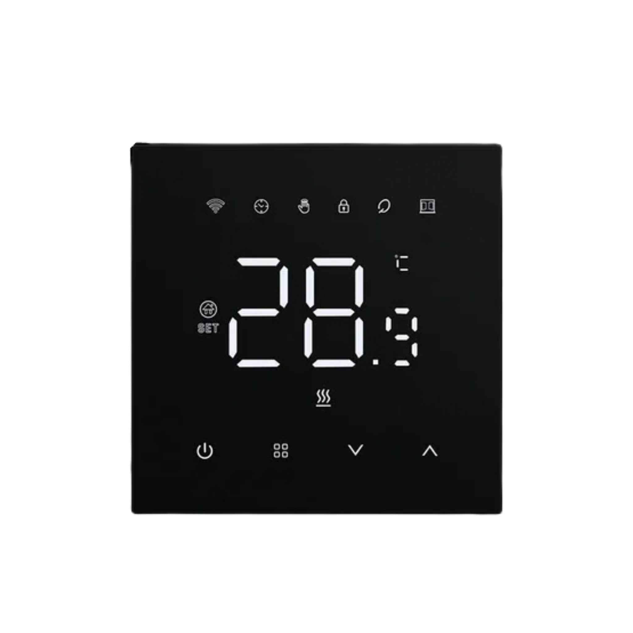 AVATTO Tuya WiFi Heating Thermostat 220V for Floor & Water Heating, Black - Revel Smart