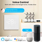 AVATTO Tuya WiFi Heating Thermostat 220V for Floor & Water Heating, Black - Revel Smart