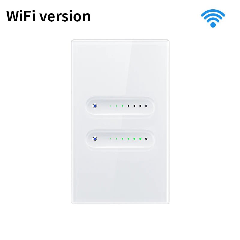 AVATTO Tuya WiFi Smart Dimmer Switch – Touch Glass Panel, Alexa/Google, 1 Gang - Revel Smart