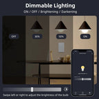 AVATTO Tuya WiFi Smart Dimmer Switch – Touch Glass Panel, Alexa/Google, 1 Gang - Revel Smart