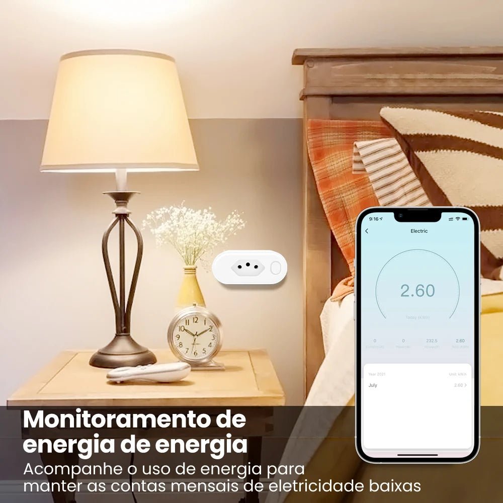 AVATTO Tuya WiFi Smart Plug Brazil – 16A Smart Life Remote Socket (OT10) - Revel Smart