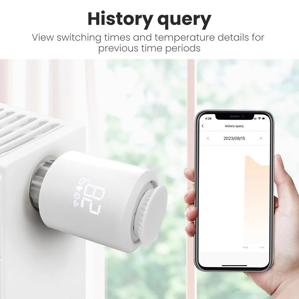 AVATTO ZigBee 3.0 Smart TRV Radiator Valve – Programmable Thermostat (TRV06) - Revel Smart