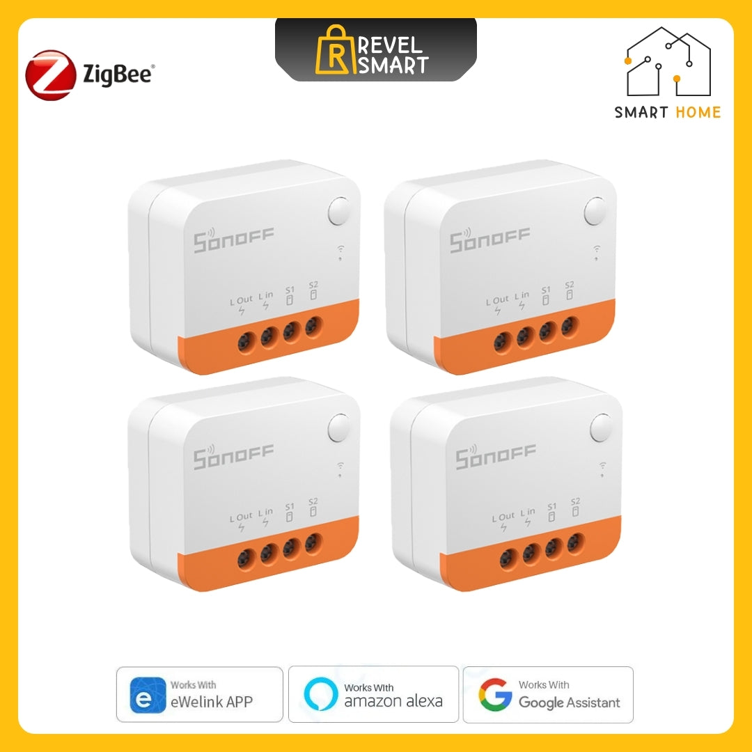 وحدة تبديل ZigBee Smart، من SONOFF، إصدار ZBMINIL2، أقصى حمل 10 أمبير، تدعم التحكم في الاتجاهين، 4 قطع