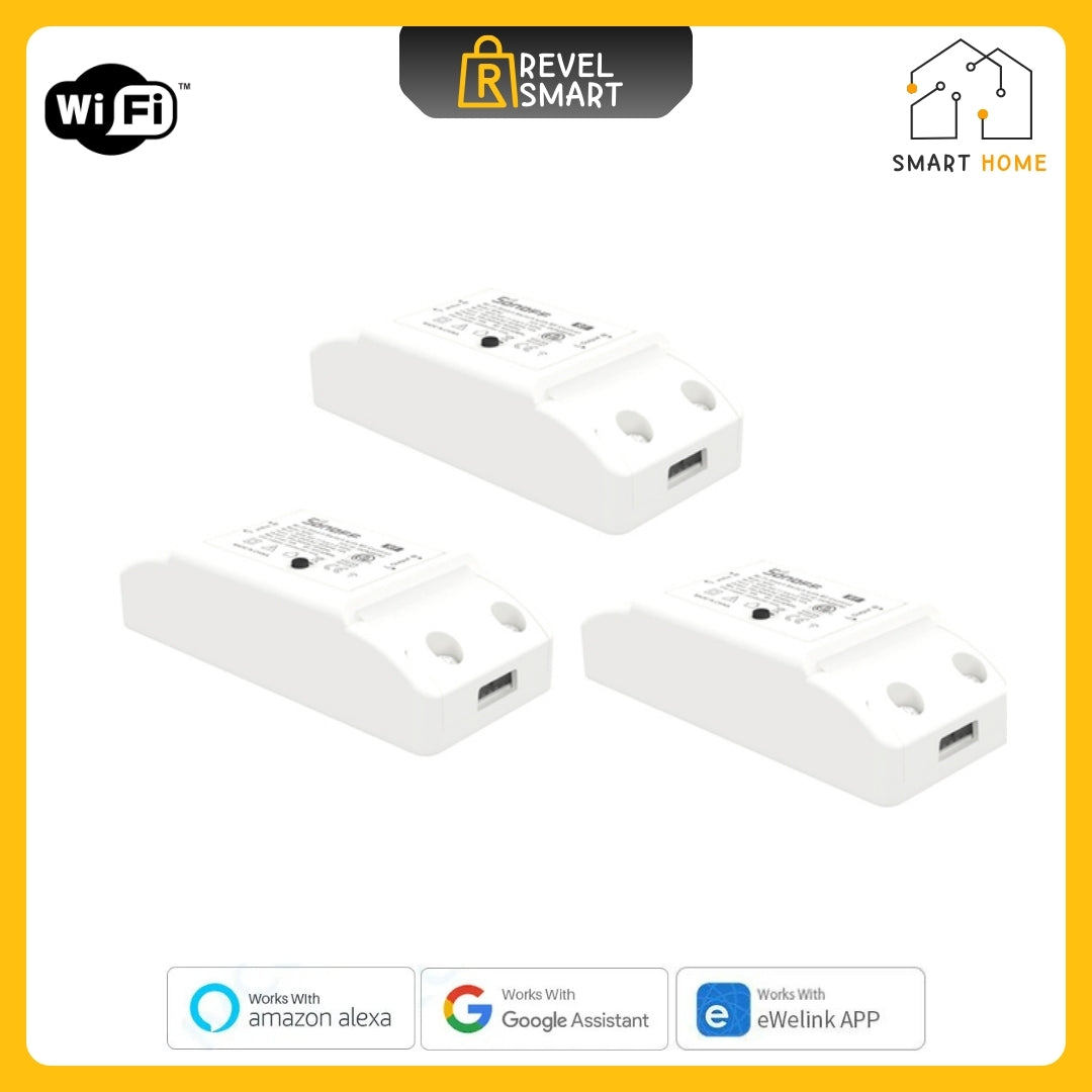 Module WiFi Smart, From SONOFF, RFR2 version, maxload 10A, Support 433MHz, Support RM433R2, 3 pieces